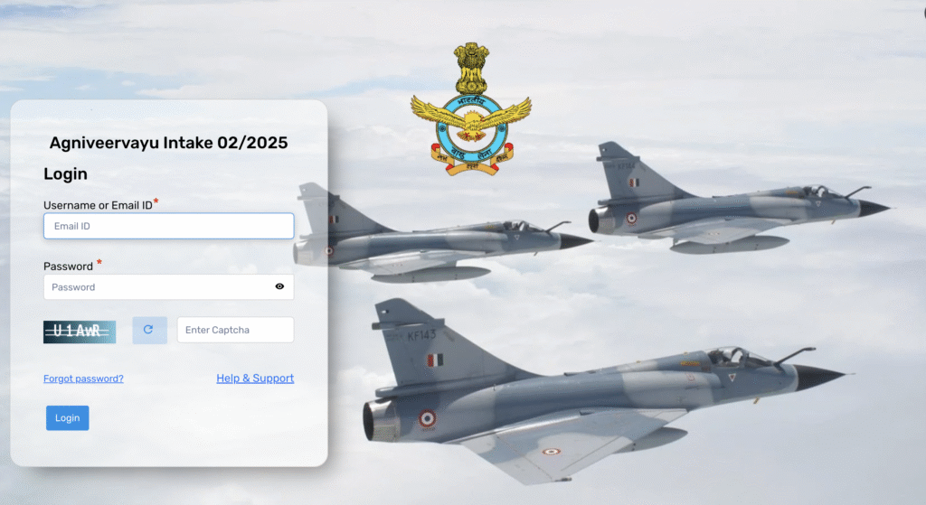 Indian Airforce Agniveer Vayu Intake 01/2026 Result 2025