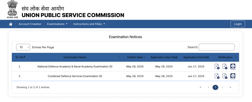 NDA 2 2025 Notification