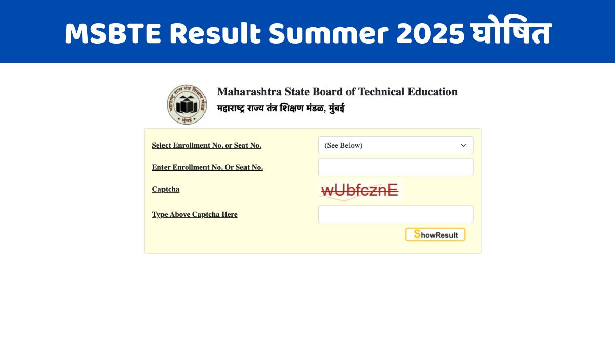 MSBTE Result Summer 2025