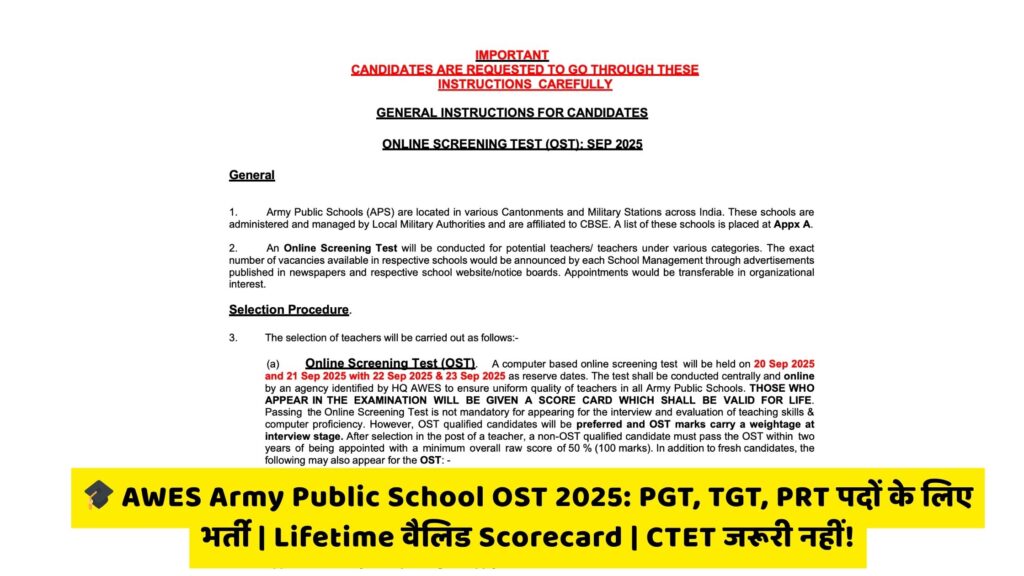 AWES Recruitment 2025
