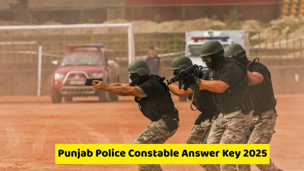 Punjab Police Constable Answer Key 2025