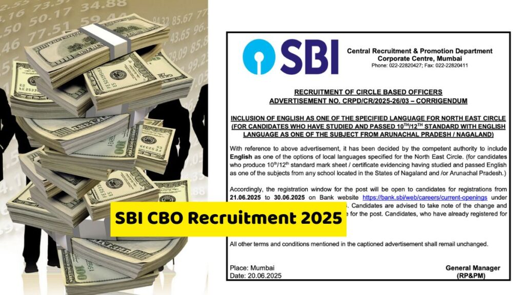 SBI CBO Recruitment 2025