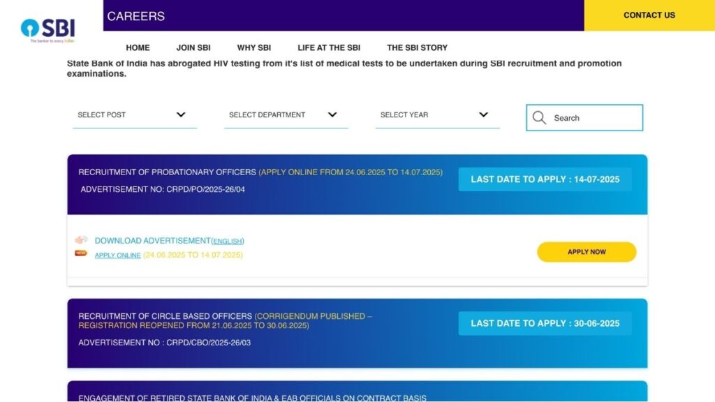 SBI PO Notification 2025