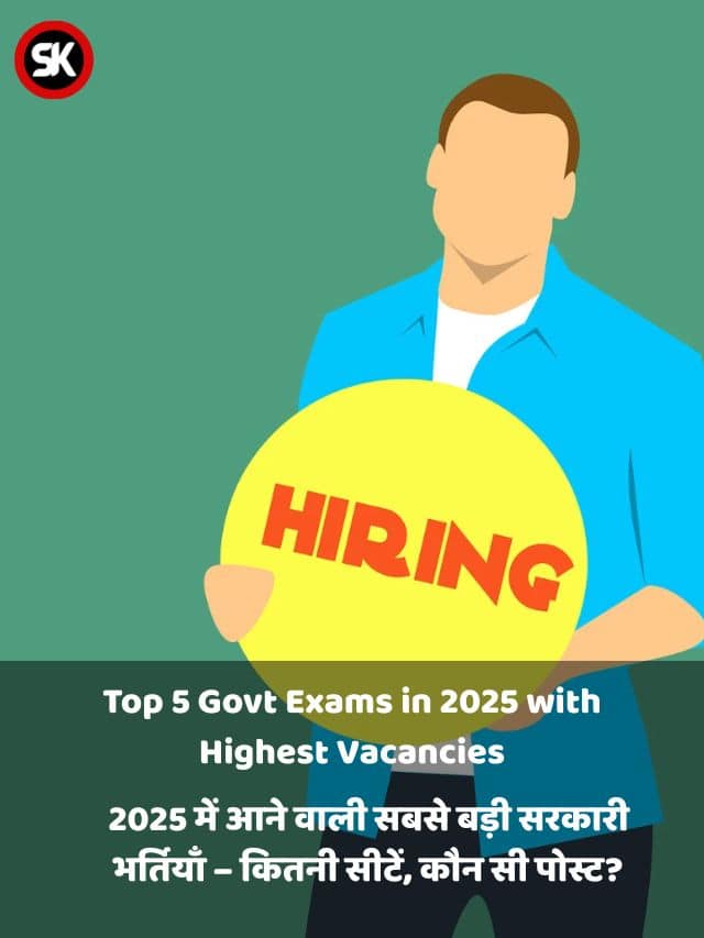 Top 5 Govt Exams in 2025 with Highest Vacancies
