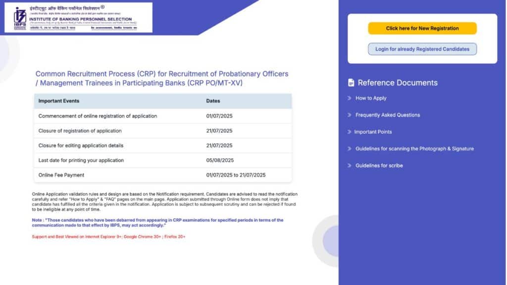 IBPS PO Notification 2025
