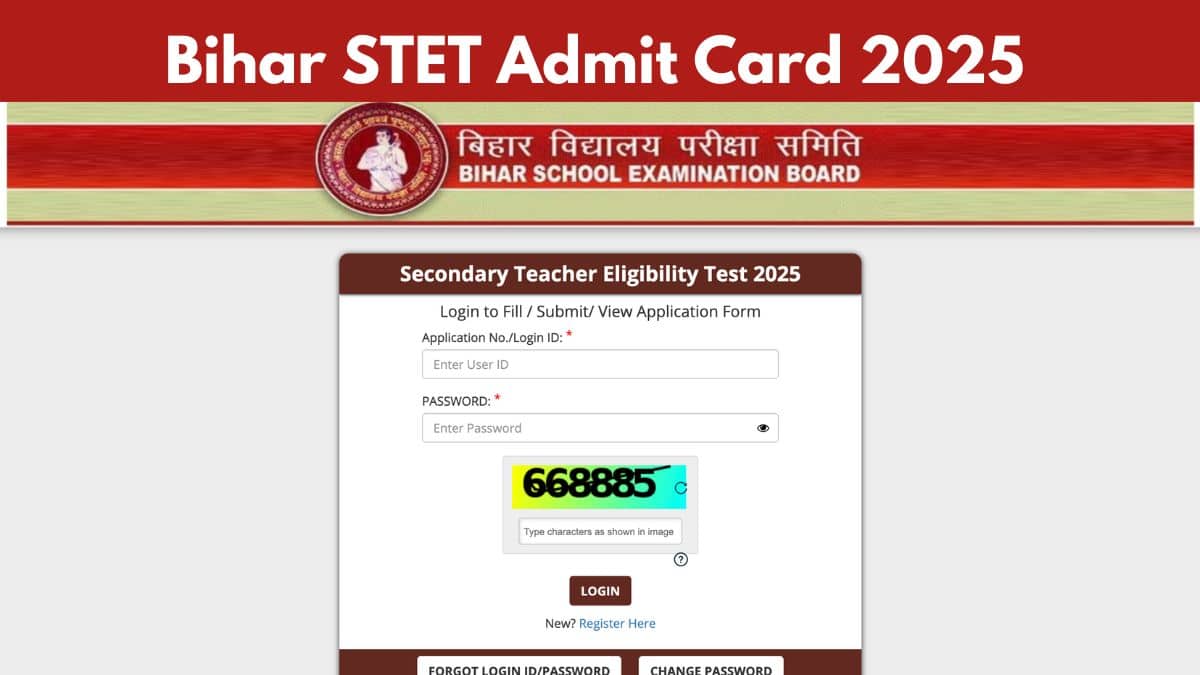 Bihar STET Admit Card 2025