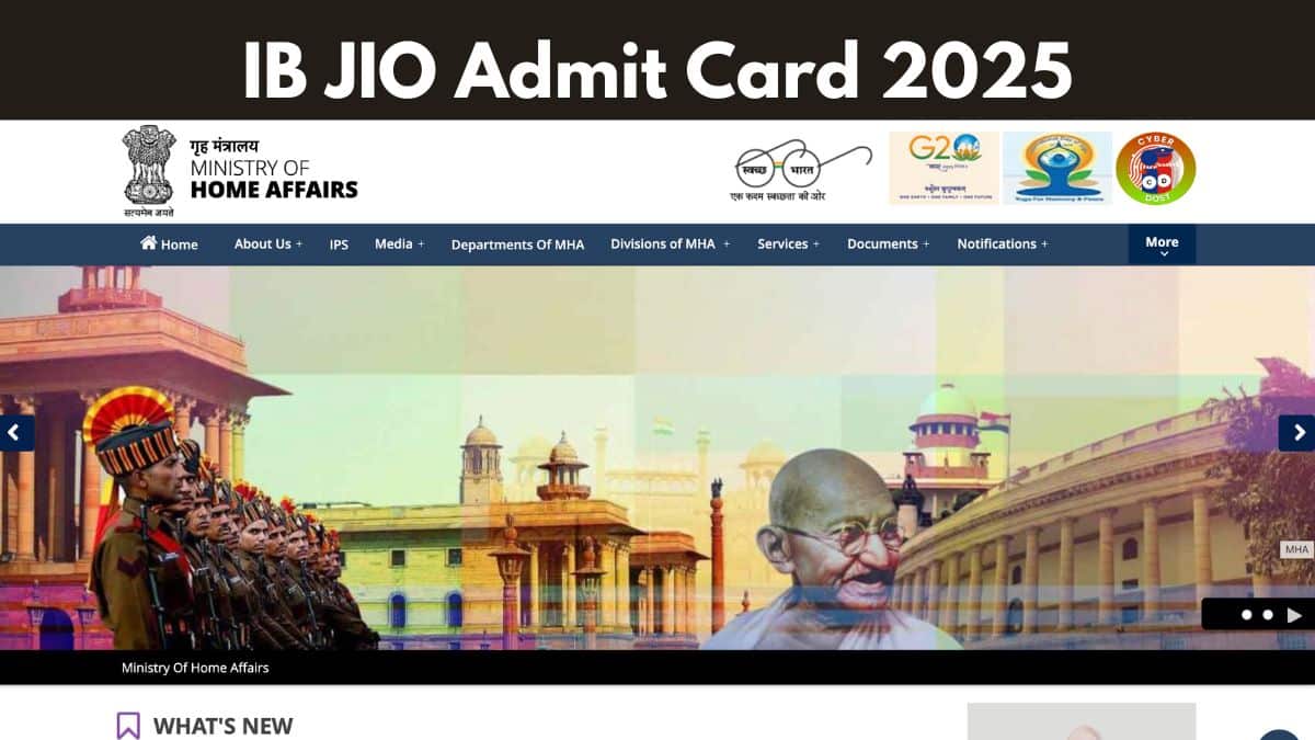 IB JIO Admit Card 2025