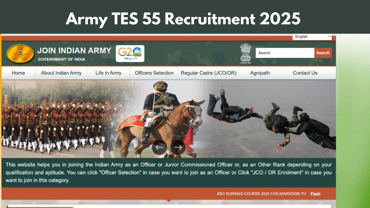 Army TES 55 Recruitment 2025