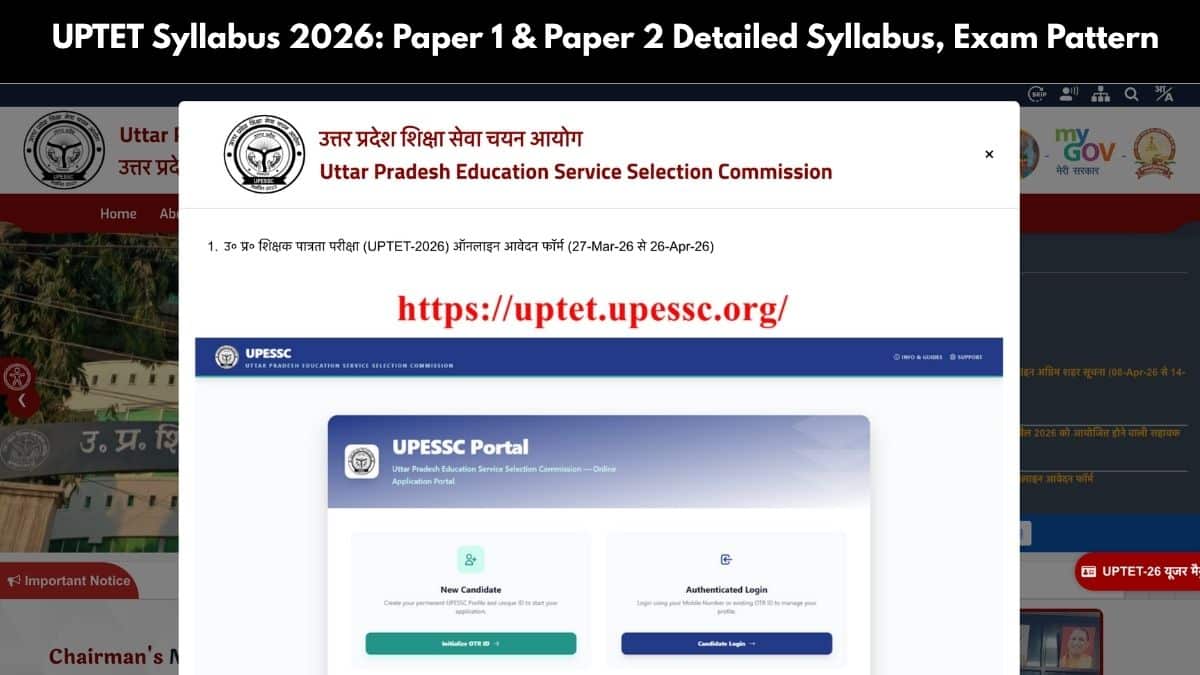 UPTET Syllabus 2026
