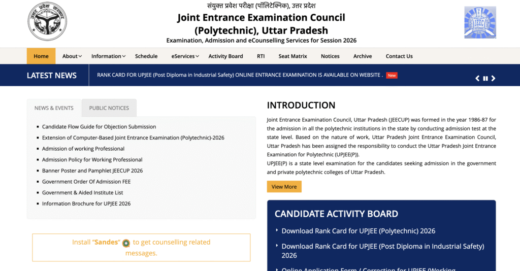 JEECUP Counselling 2026: Registration, Choice Filling, Seat Allotment & Documents Required 1 JEECUP 2026 Choice Filling and Seat Allotment Process for UP Polytechnic Admission