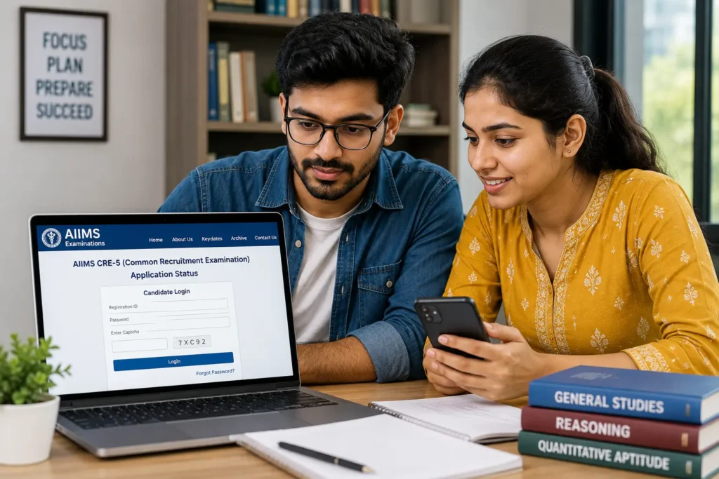 AIIMS CRE 5 Application Status 2026 Out: 1484 Group B & C Posts के लिए आवेदन की स्थिति जारी, यहां से करें Check 1 Candidates checking AIIMS CRE 5 Application Status 2026 online