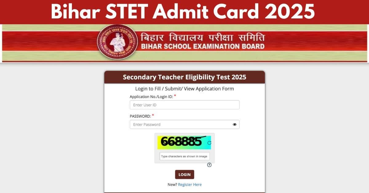 Bihar STET Admit Card 2025