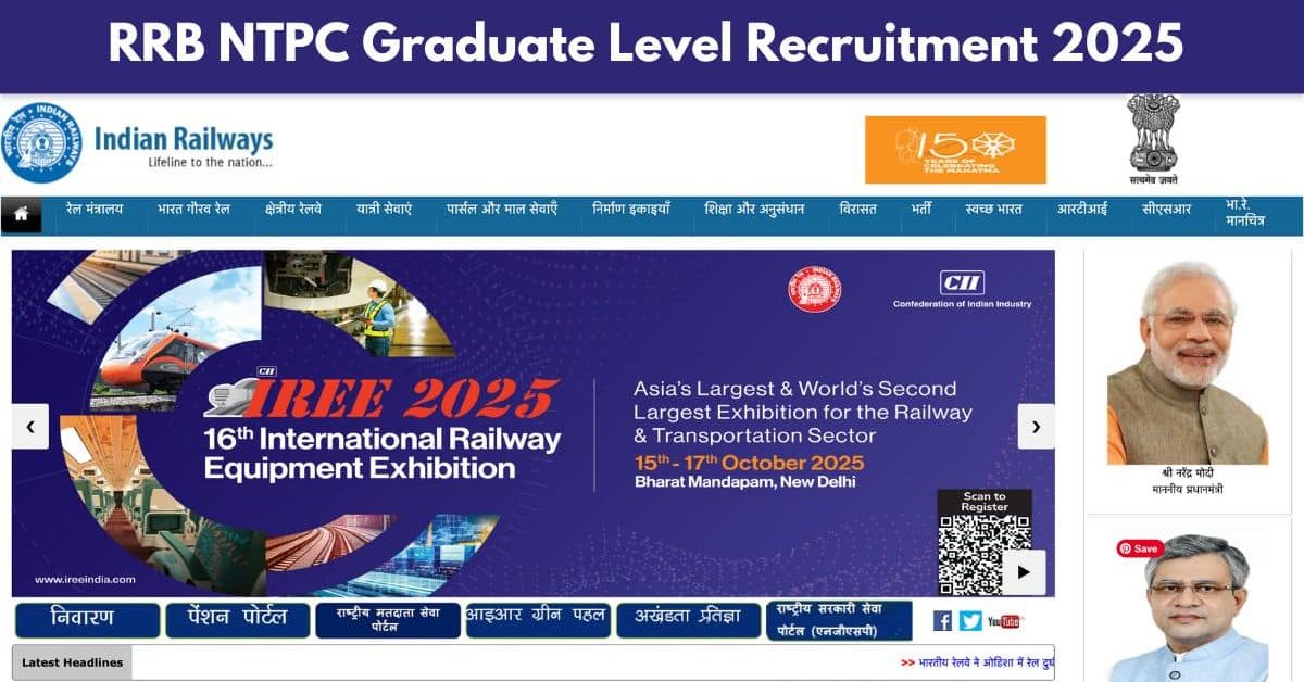 RRB NTPC Inter Level Recruitment 2025