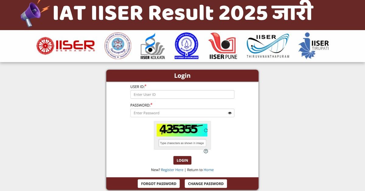 IAT IISER Result 2025