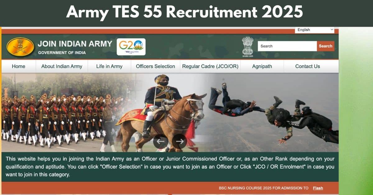 Army TES 55 Recruitment 2025