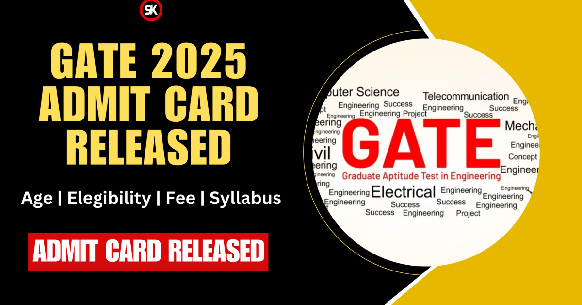 GATE 2025 Admit Card Released