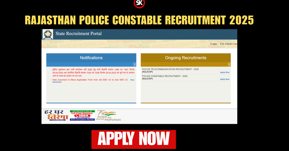 Rajasthan Police Constable Recruitment 2025