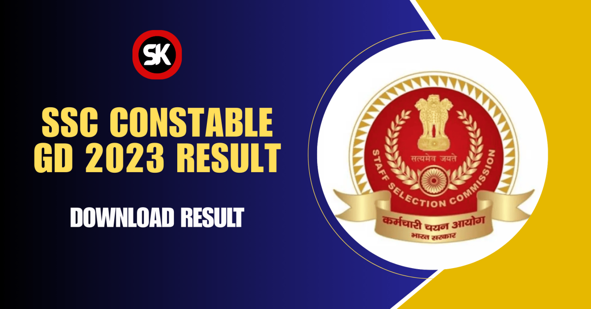 SSC Constable GD 2023 Final Result