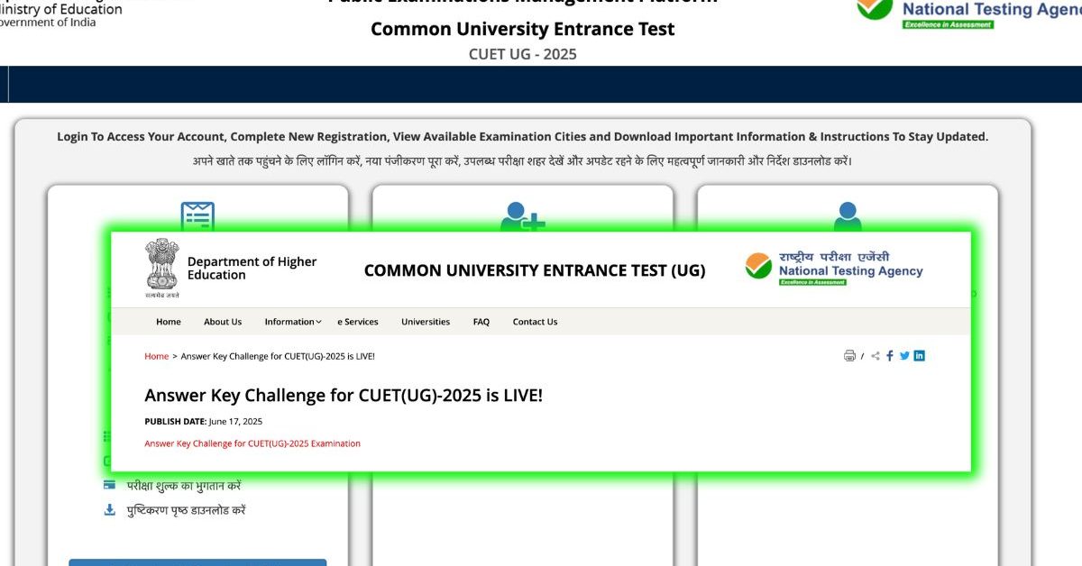 CUET UG 2025 Answer Key